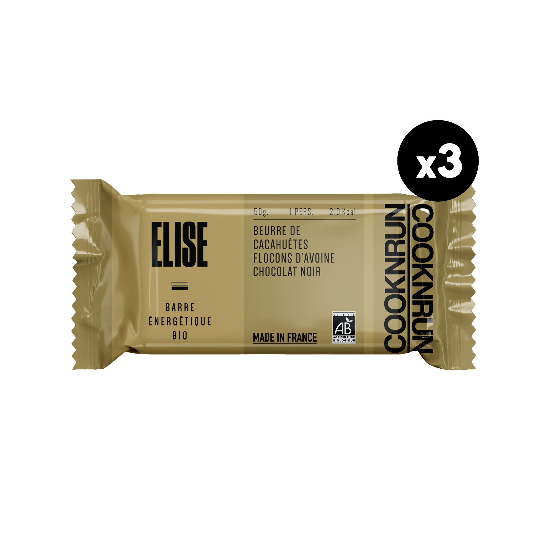 Elise Bio-Energieriegel | Erdnussbutter, Schokolade